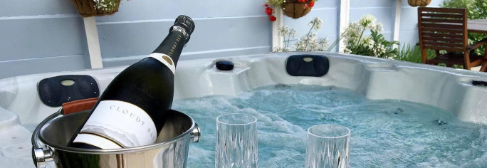 hot tub champagne